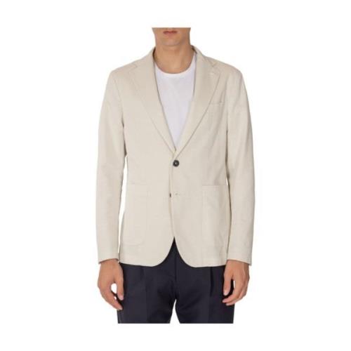 Slim Fit Bomuld Linned Blazer