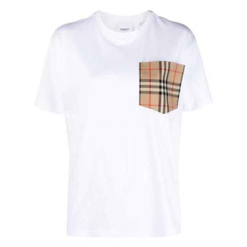 Hvide T-shirts og Polos med Check-lomme