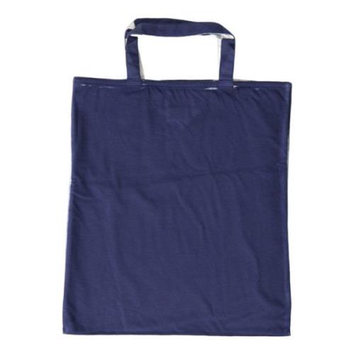 Elegant blå tote taske til smarte udflugter