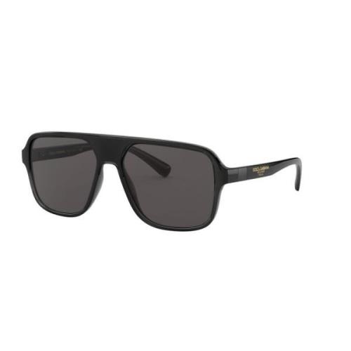 Aviator solbriller i sort og grå