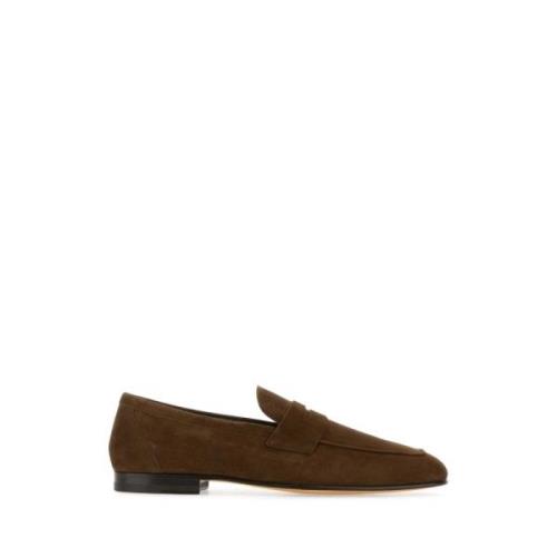 Stilfulde Brune Ruskind Loafers