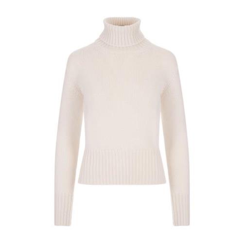 Kashmir Turtleneck Sweater Hvid