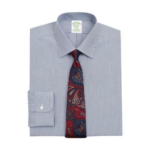 Milano Slim-fit Non-iron Sport Skjorte, Poplin Stræk, Button-Down Krav...