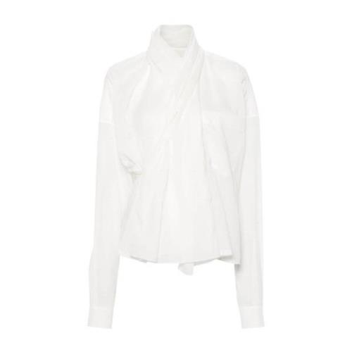 Wrap B-Up Skjorte i Off White