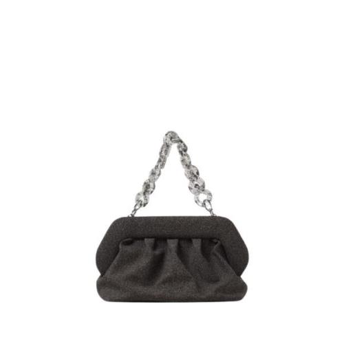 Sort Kork Clutch Taske Vegansk Stof