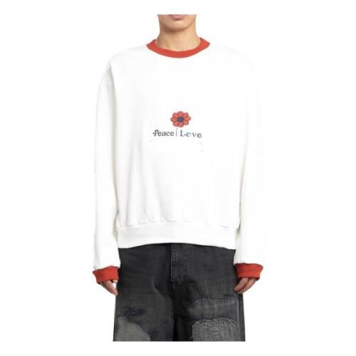 Blomstret Cookie Pocket Crew Sweatshirt