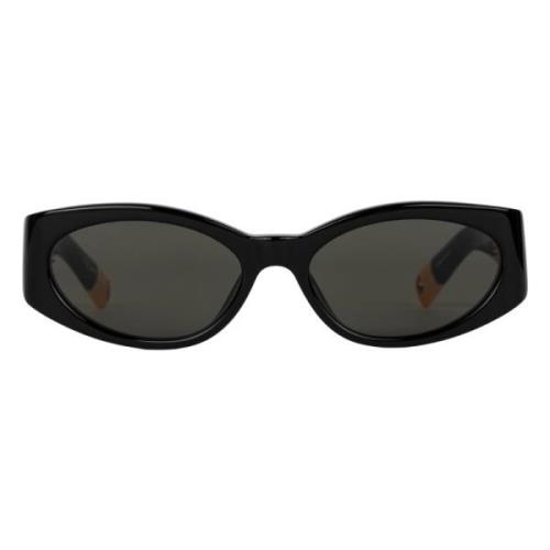 Sorte ovale solbriller