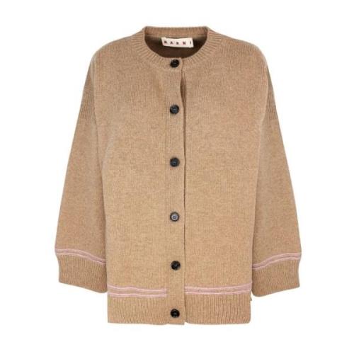 Brun Kimonoærme Cardigan Sweater