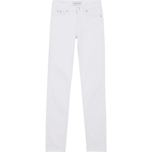 Hvid Slim Fit Stræk Denim Jeans