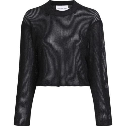 Sort Metallic Sweater Kvalitet Garanteret