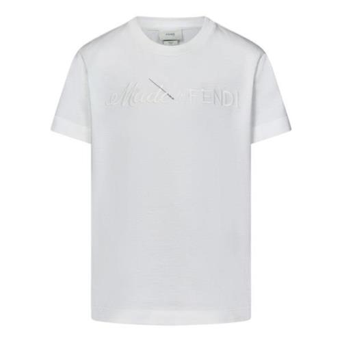 Hvid Bomuld Børn T-Shirt Unisex