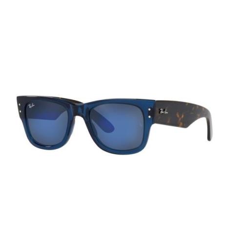 MEGA WAYFARER Solbriller Blå Transparent