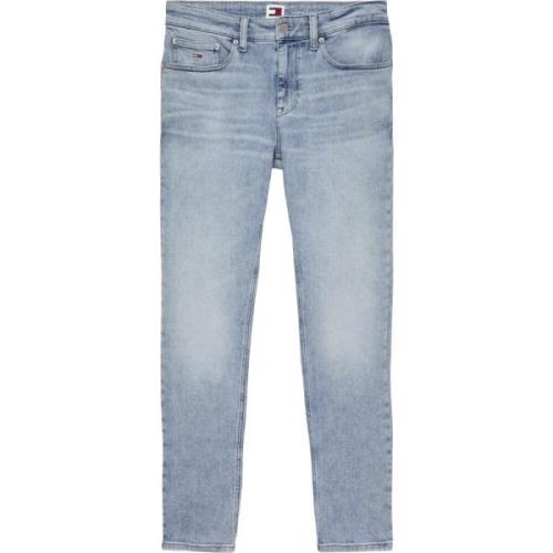 Lys Blå Slim Fit Stone Wash Jeans