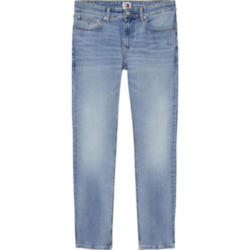 Blå Denim Bomuld Jeans Forår/Sommer Lynlåslukning