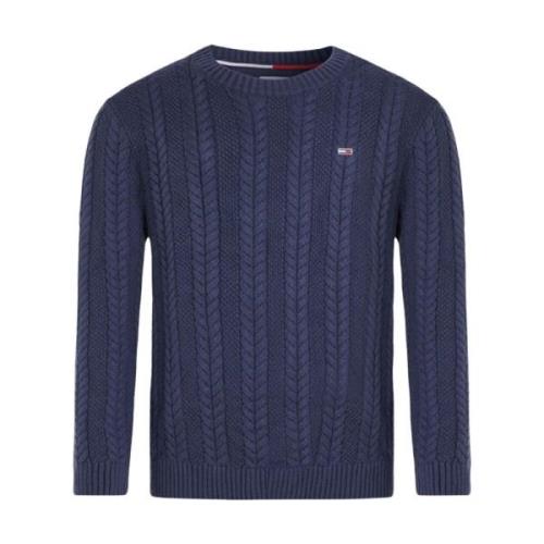 Blå Crew Neck Sweater