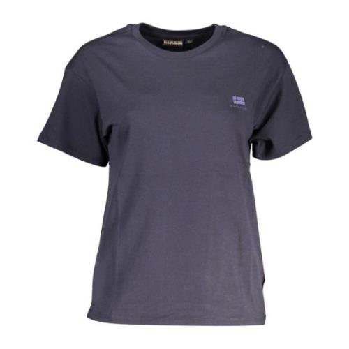 Blå Bomuldstop & T-shirt med Print