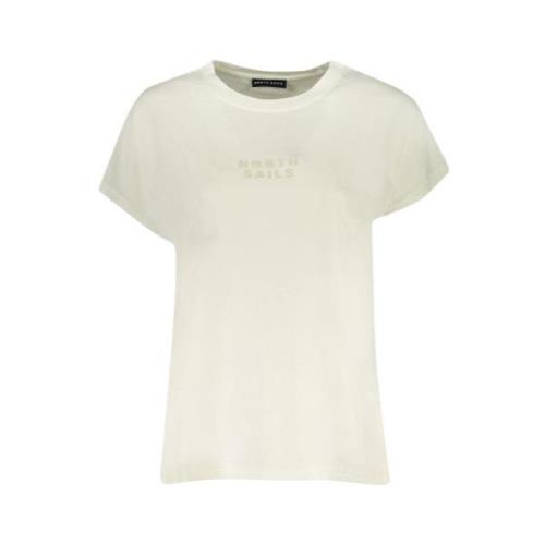 Hvid Bomuld Kortærmet T-Shirt