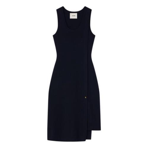 Elegant Merino Wool Midi Dress