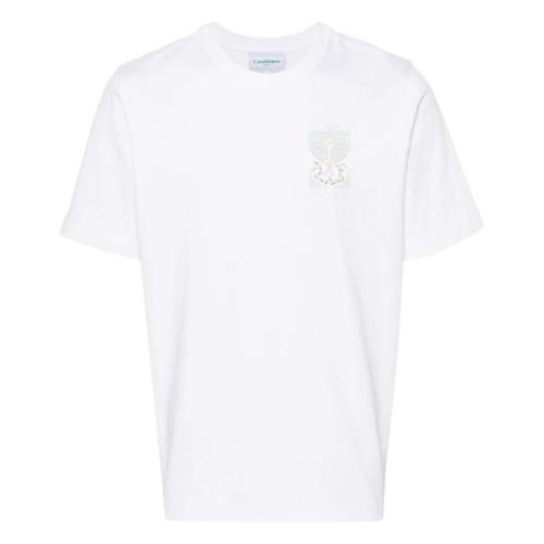 Hvid Logo Print Crewneck T-shirts