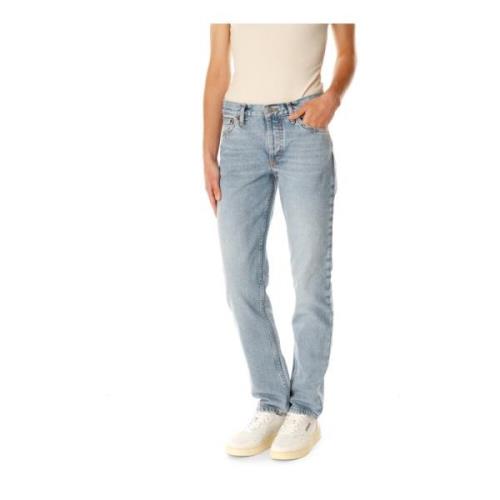 Straight Fit Jeans med lav talje
