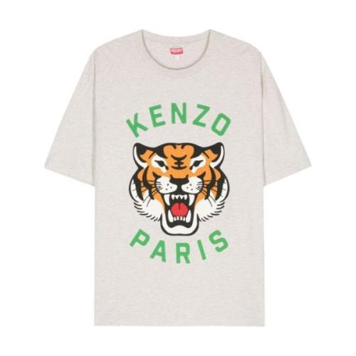 Grå T-shirts og Polos med Tiger Print