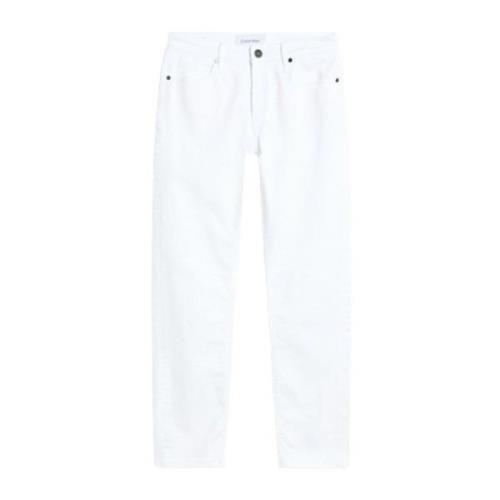 Hvid Slim Ankel Jeans til Kvinder