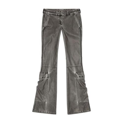 Sort Flared Cargo Jeans