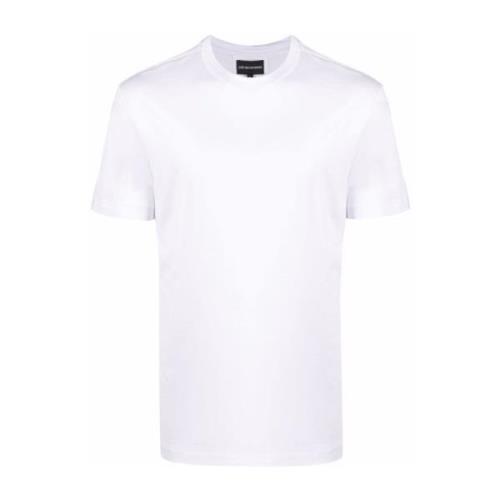Hvid Logo-Patch T-shirt Kortærmet
