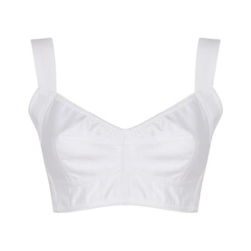 Hvid Heart Neckline Band Top