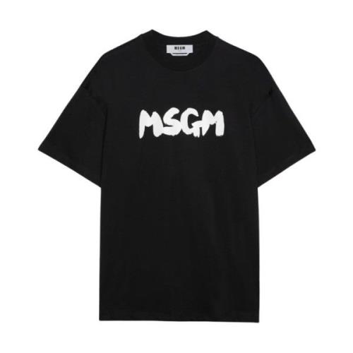 Bomuld Jersey Logo Print T-shirt