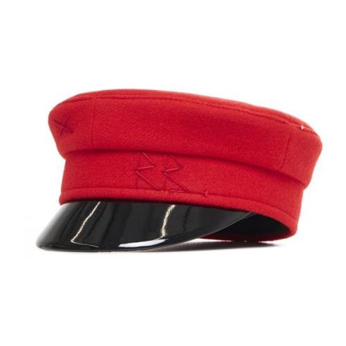 Rød Uld Fedora Hat