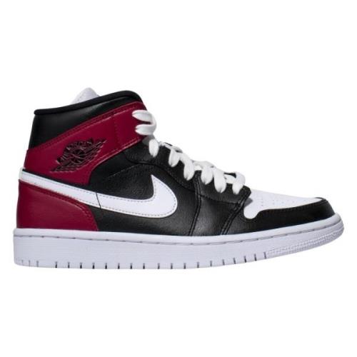 Begrænset udgave Air Jordan 1 Mid Sort Noble Rød