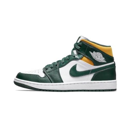 Grøn/Gul Air Jordan 1 Mid Sonics