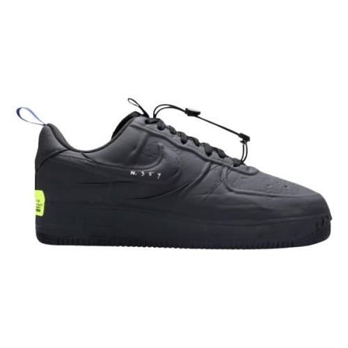 Eksperimentel Sort Lav Top Sneakers