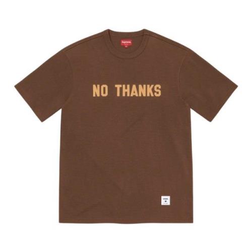 Eksklusiv No Thanks Brun T-shirt