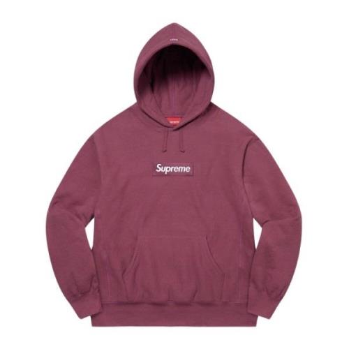 Begrænset udgave Box Logo Hoodie Plum