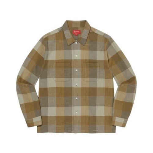 Begrænset udgave Plaid Flannel Skjorte Olive