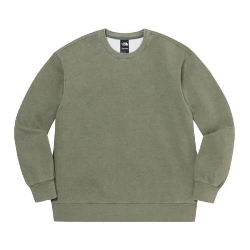 Begrænset udgave Pigmenttrykt Crewneck Olive