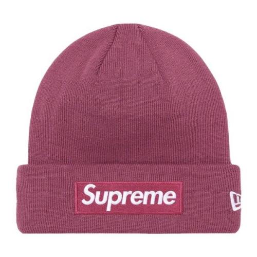 Begrænset udgave Box Logo Beanie Plum