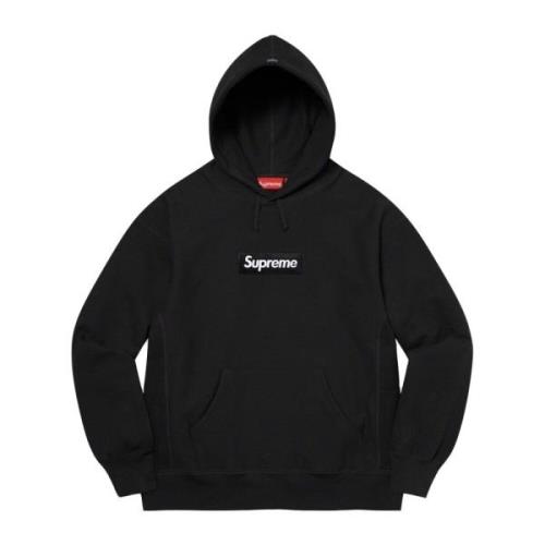 Begrænset udgave Box Logo hættetrøje sort