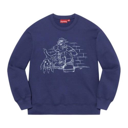 Begrænset udgave Dice Crewneck Vasket Navy