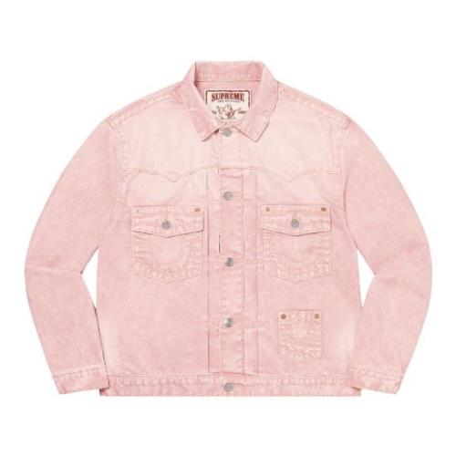 Begrænset udgave Denim Trucker Jacket Pink