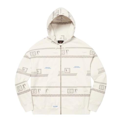 Begrænset udgave Zip Up Hooded Sweatshirt Stone