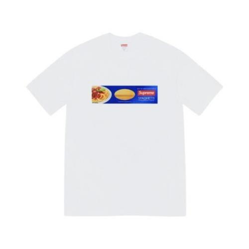 Italiensk Emblem Spaghetti Tee Hvid