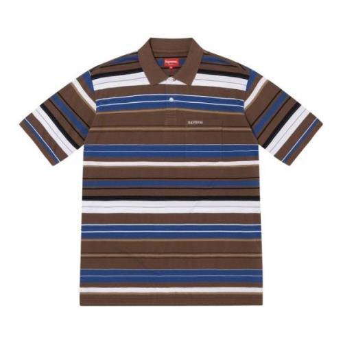 Begrænset udgave Multi Stripe Polo Brun