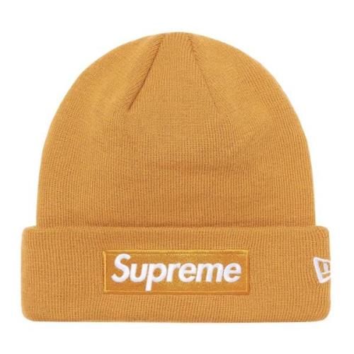 Begrænset udgave Box Logo Beanie Lys Sennep