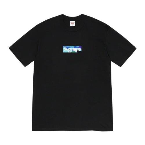 Begrænset udgave Box Logo Tee Sort/Blå