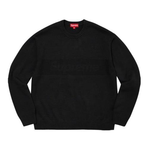 Begrænset udgave Tonal Paneled Sweater Sort