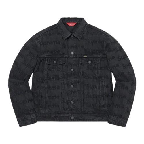 Begrænset udgave Denim Trucker Jacket Sort