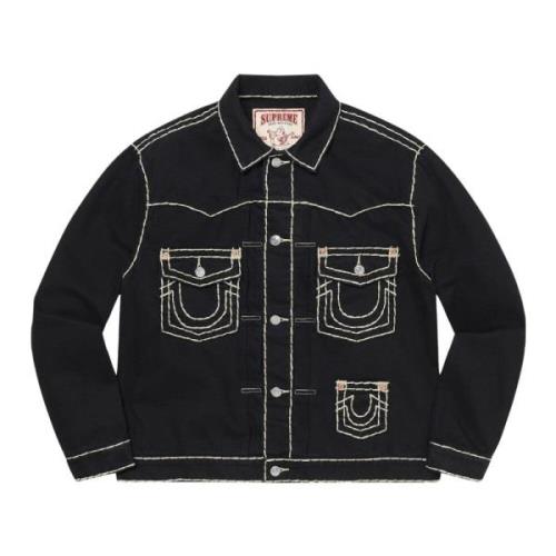 Begrænset udgave Denim Trucker Jacket Sort